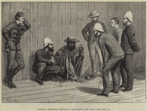Cetewayo ontvangt Bezoekers in het Kasteel, Kaapstad door Frank Dadd
